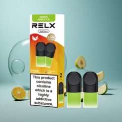RELX Pod Pro 2 Zeleno Jabuka Led 1,9ml 600 puševa