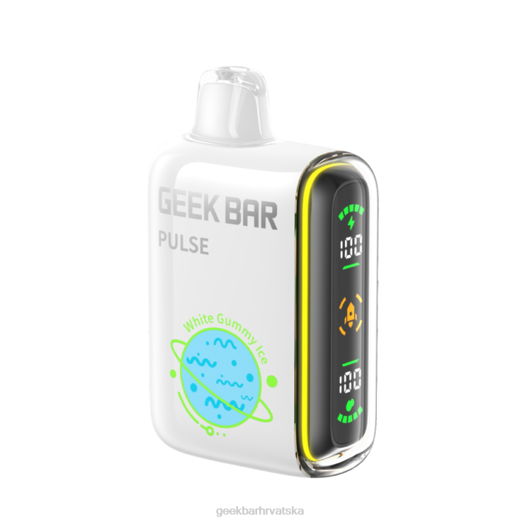 Geek Bar Shop | Geek Bar Pulse Vape za jednokratnu upotrebu od 15k 4604268 bijeli gumeni led