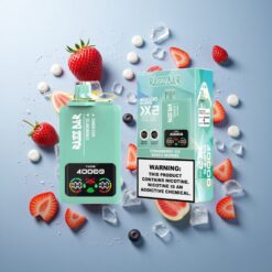 Razz Bar 40000 Puffs Jednokratna Vape Jagoda Led_Mješavina Bobica s Ekranom za Snagu i 1.0Ohm 2 Mesh Coil