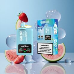 Razz Bar 40000 Puffs Jednokratna Vape Plava Malina Led-Jagoda Lubenica Žvakaća Guma s Prikazom Na Ekranu i 1.0 Ohm 2 Mesh Coil